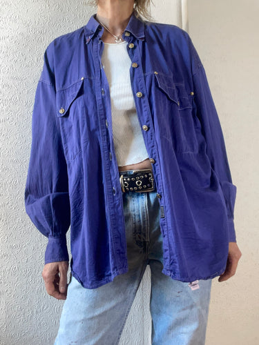 1990s VERSACE Jeans Couture Men's Cotton Shirt. L