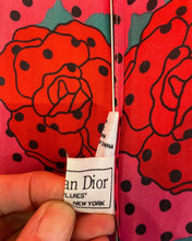 Load image into Gallery viewer, 1980s CHRISTIAN DIOR roses umbrella