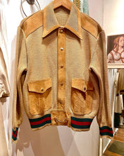 Load image into Gallery viewer, Vintage 1970s Men&#39;s GUCCI Wool and Suede Jacket. S/M