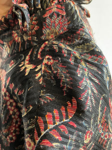 Vintage 1980s Serge et Real Silk Dress.Size 4-8