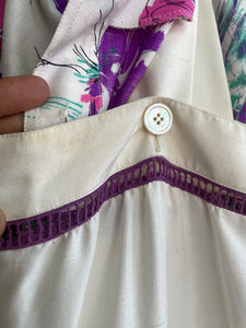 Vintage 1980s CELINE Silk Dress set. 6-10