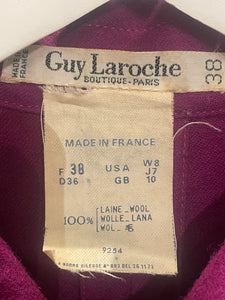 1970s Guy Laroche Wool Shirt Dress. 38