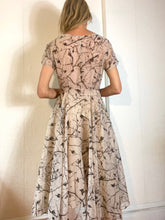 Load image into Gallery viewer, 1950s Novelty Print Nylon Fit and Flare Dress.S/M