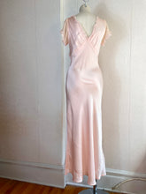 Load image into Gallery viewer, 1930s Silk Bias cut Nightgown Slip Dress. S/M