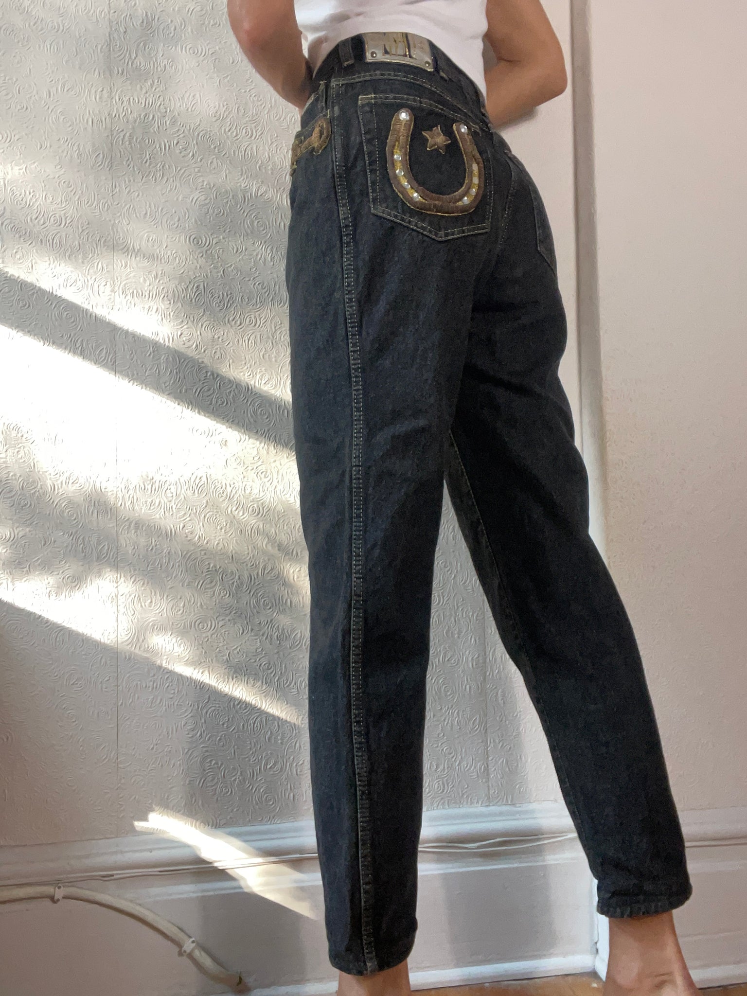 Vintage Escada Adorned Jeans. S/M – Rudston-Brown Vintage