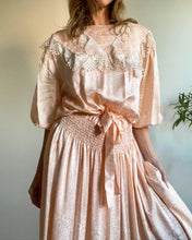 Load image into Gallery viewer, 1980s Vintage Silk Damask Nicole Miller Dress. M/L