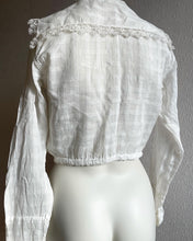 Load image into Gallery viewer, Vintage 1910&#39;s Edwardian Cotton/Linen Blouse. S