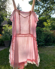 Load image into Gallery viewer, Vintage Antique 1920&#39;s  Pink Cotton Step in. XS