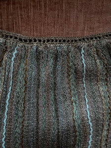 Amazing Vintage 1970's Albanese Roma Knit Skirt Set. M/L