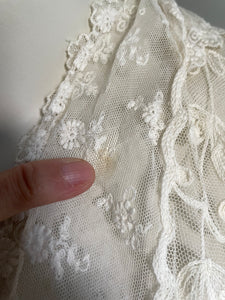 Antique Edwardian Net Lace Jacket Blouse