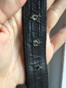 1970's Yves Saint Laurent Brown Leather Fringe Belt